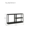 Keter Plus Shelf 90/5 - 5 Planken - 90x40x182cm - Zwart