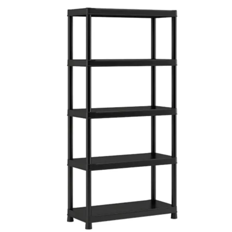 Keter Plus Shelf 90/5 - 5 Planken - 90x40x182cm - Zwart