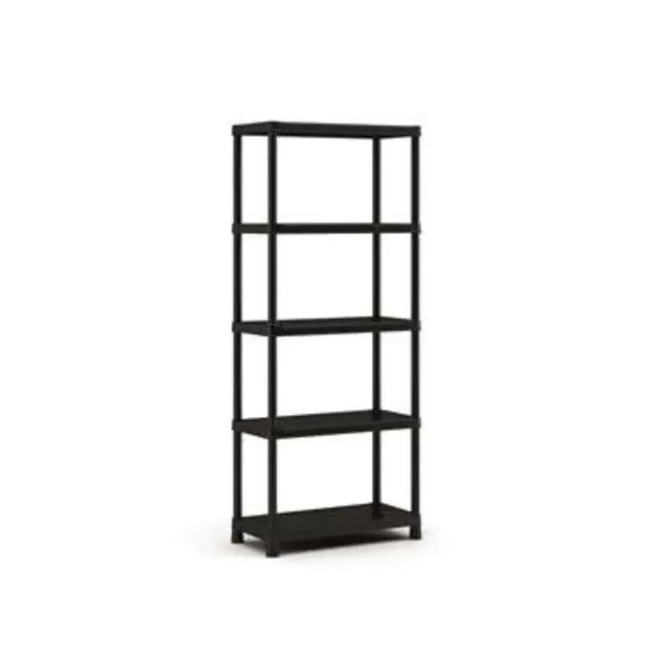 Keter Plus Stellingrek 80/5 - 5 Planken - 80x40x187 cm - zwart
