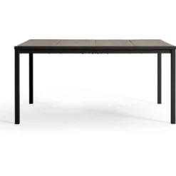 Keter Porto Diningset - Signature Porto Tafel en 4 Noa Tuinstoelen - Ashwood/Vin