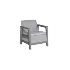 Keter Scandi Linea Loungestoel - 2 stuks - Lichtgrijs