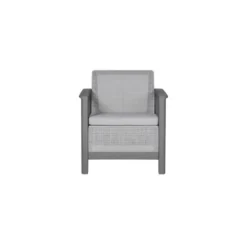 Keter Scandi Linea Loungestoel - 2 stuks - Lichtgrijs
