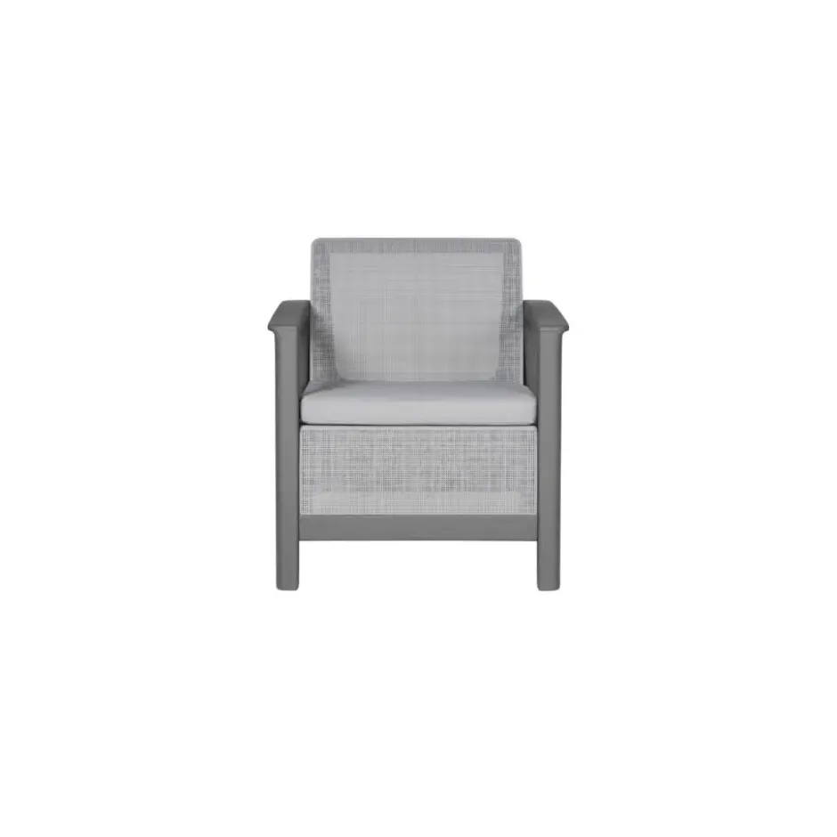 Keter Scandi Linea Loungestoel - 2 stuks - Lichtgrijs