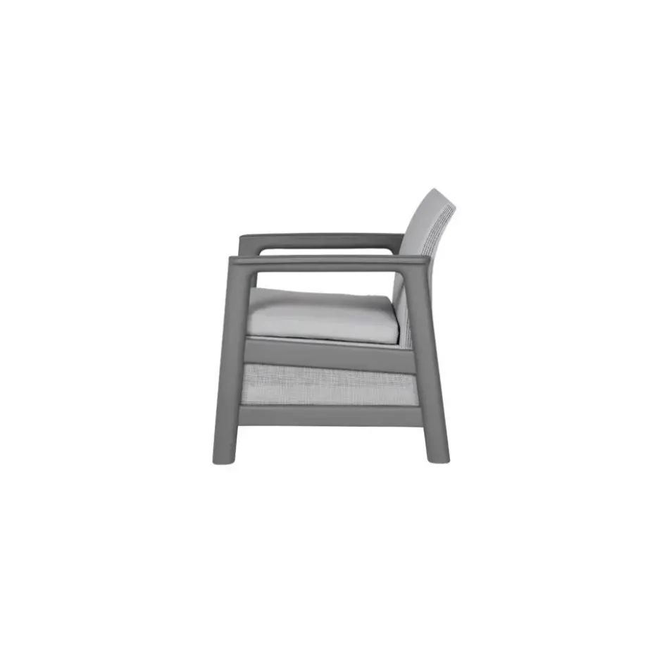 Keter Scandi Linea Loungestoel - 2 stuks - Lichtgrijs