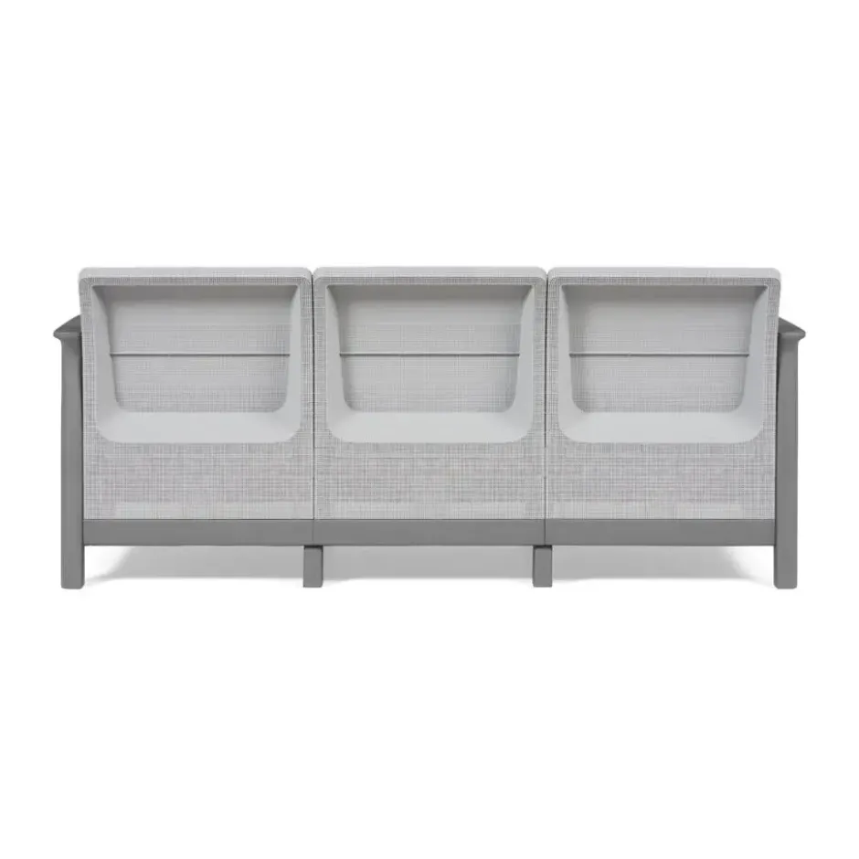Keter Scandi Linea 3-zits Loungebank - Lichtgrijs