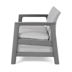 Keter Scandi Linea 2-zits Loungebank - Lichtgrijs