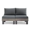 Keter Signature Elements 2-zits Loungebank - met groene kussens - Cappuccino