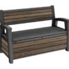 Keter Signature Opbergbank - 132,7 x 63,5 x 89,5 cm – Walnut
