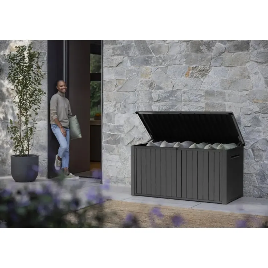 Keter Southwood Opbergbox - 643L - 146,3x73x70 cm - Grijs