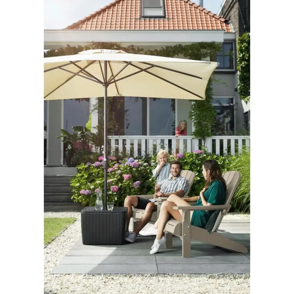Keter Troy Adirondack Tuinstoel - 81x93x96.5cm – Salie Groen