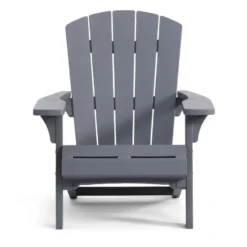 Keter Troy Adirondack Tuinstoel - 81x93x96,5cm - Grijs