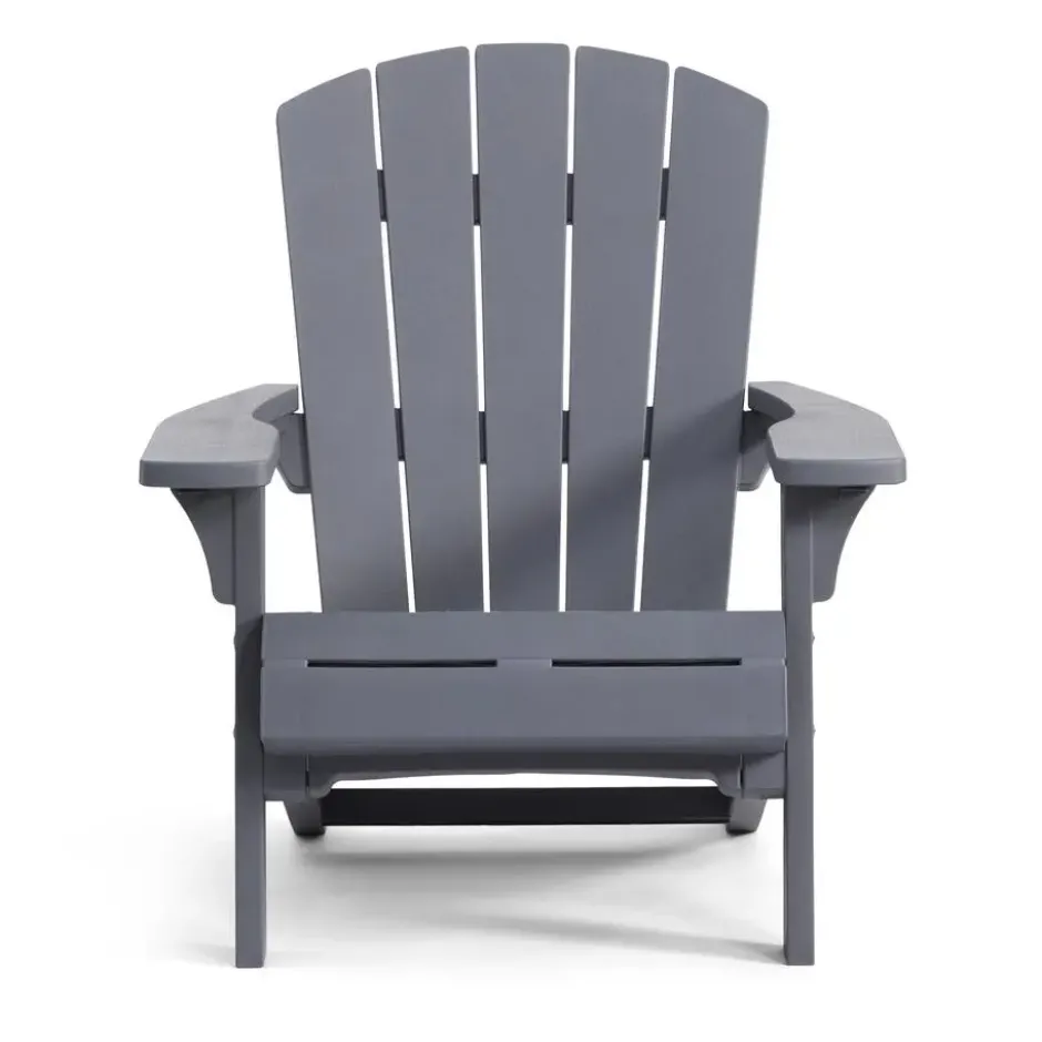 Keter Troy Adirondack Tuinstoel - 81x93x96,5cm - Grijs