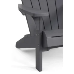 Keter Troy Adirondack Tuinstoel - 81x93x96,5cm - Grijs