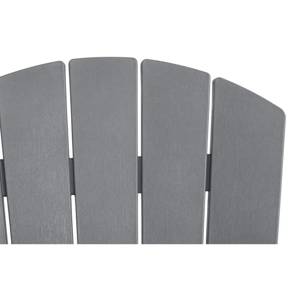 Keter Troy Adirondack Tuinstoel - 81x93x96,5cm - Grijs