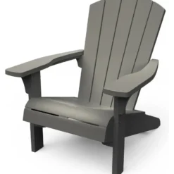 Keter Troy Adirondack Tuinstoel - set van 2 - 81x93x96.5cm - Lichtgrijs