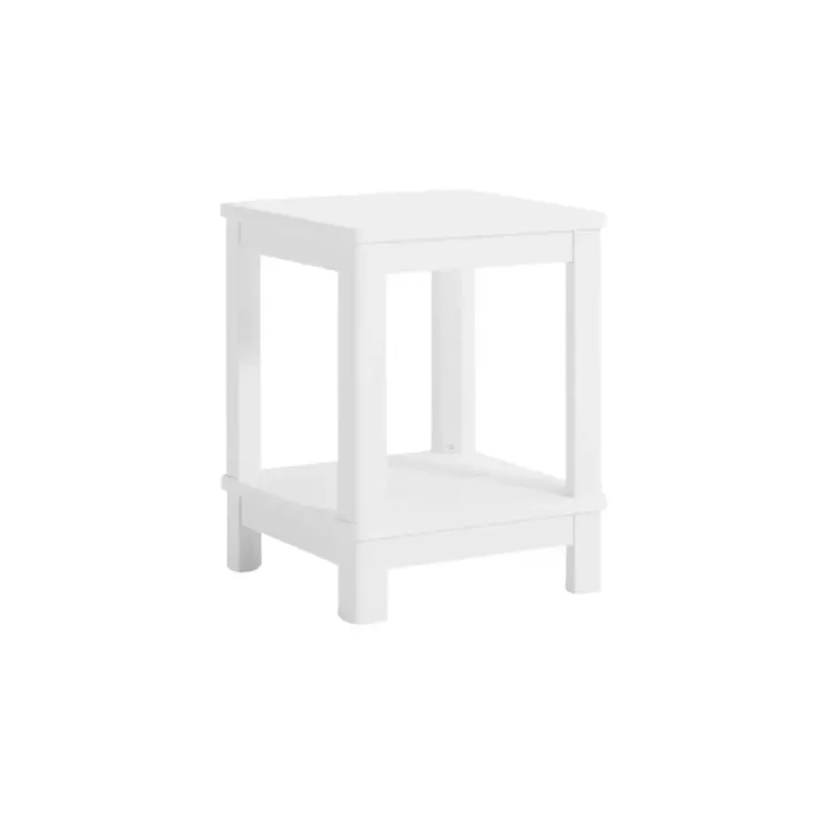 Keter Troy Deluxe Bijzettafel - 40.5x40.5x2cm - Wit