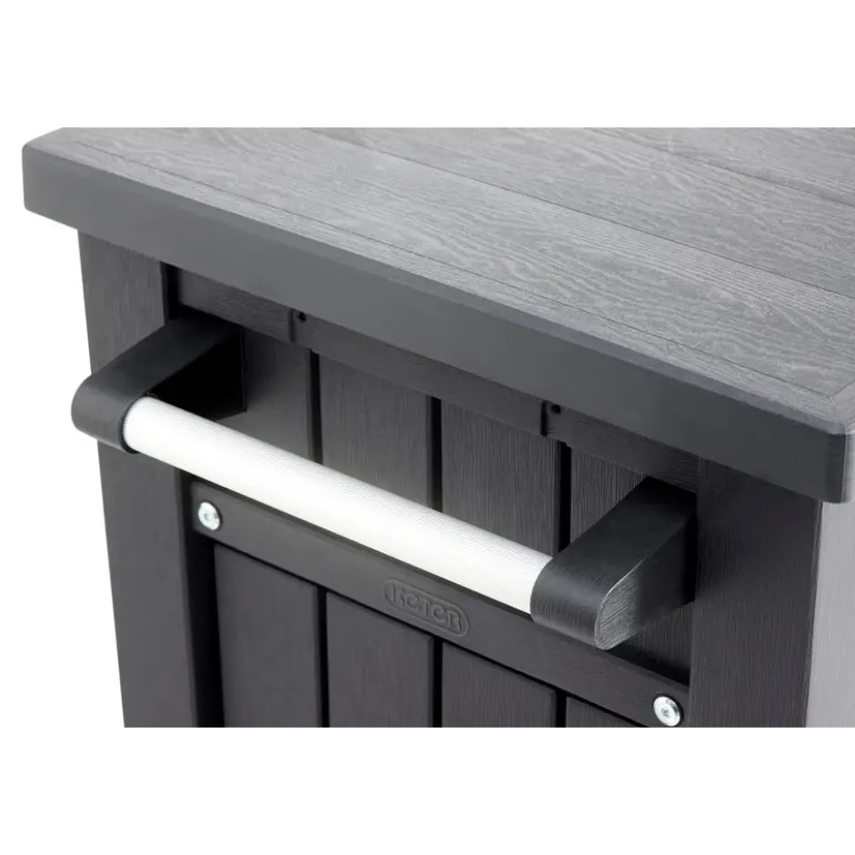 Keter Unity XL Barbecuetafel met lades - 207L - 134x51,7x89,6cm - Antraciet