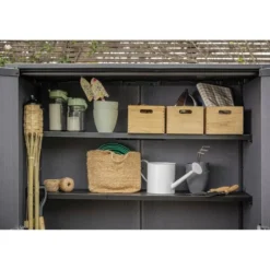 Keter Venetian Opbergkast - 140x73.6x170.4cm - Bruin