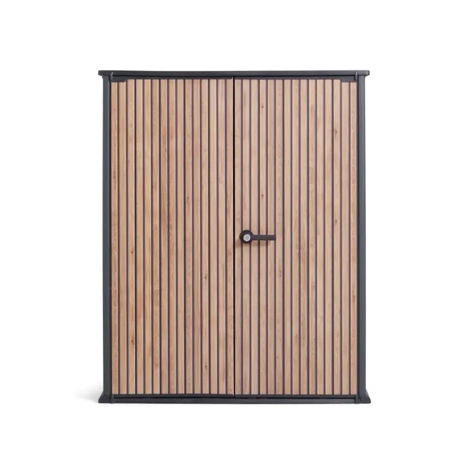Keter Venetian Opbergkast - 140x73.6x170.4cm - Bruin