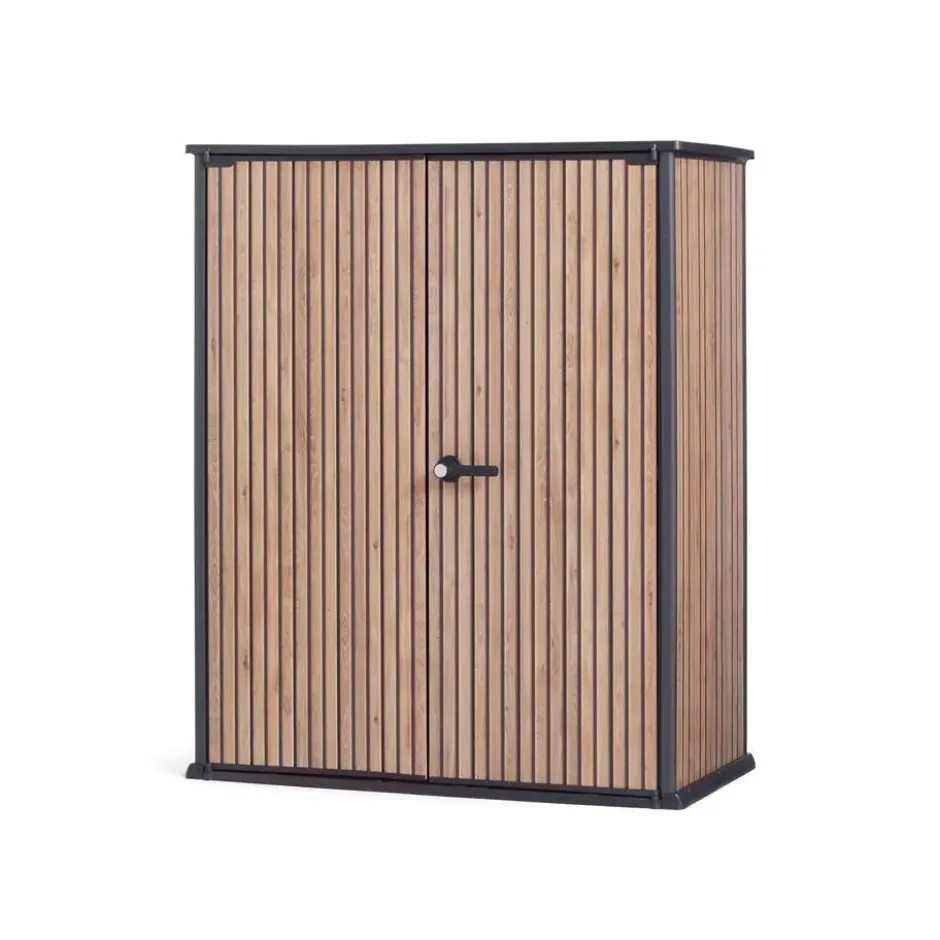 Keter Venetian Opbergkast - 140x73.6x170.4cm - Bruin
