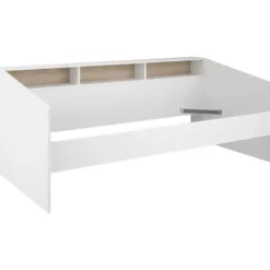 Kinderbed Mees - wit/eiken - 90x200 cm