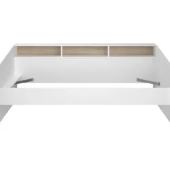 Kinderbed Mees - wit/eiken - 90x200 cm