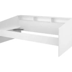 Kinderbed Mees - wit/eiken - 90x200 cm