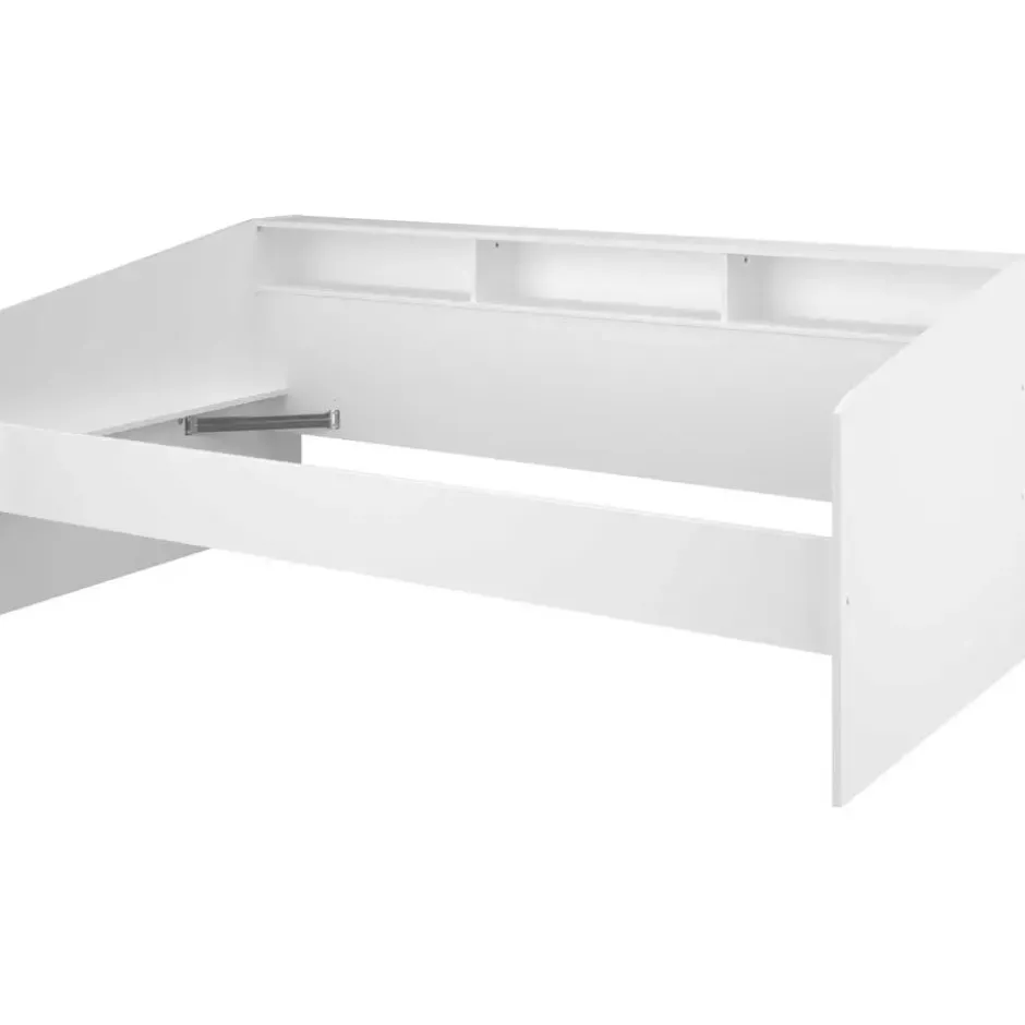 Kinderbed Mees - wit/eiken - 90x200 cm