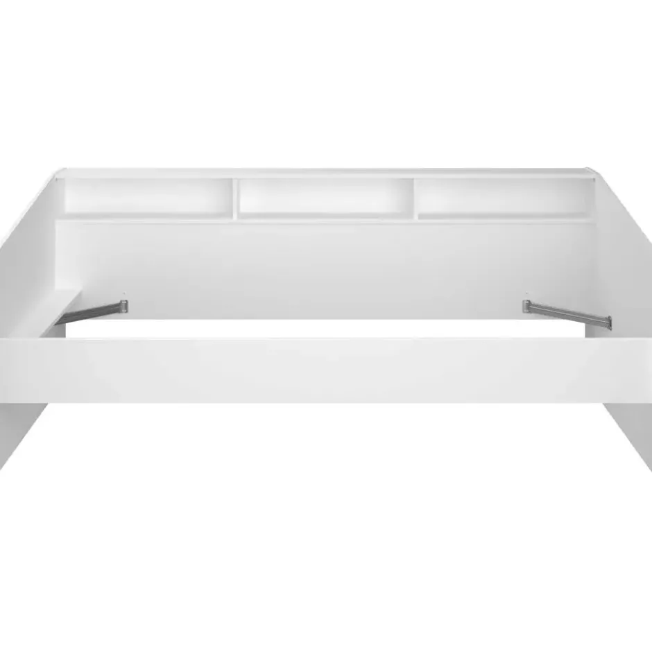 Kinderbed Mees - wit/eiken - 90x200 cm
