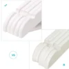 Kinder Kledinghangers in Hout - 20 Stuks voor Kleuters - 360° Haak - Wit