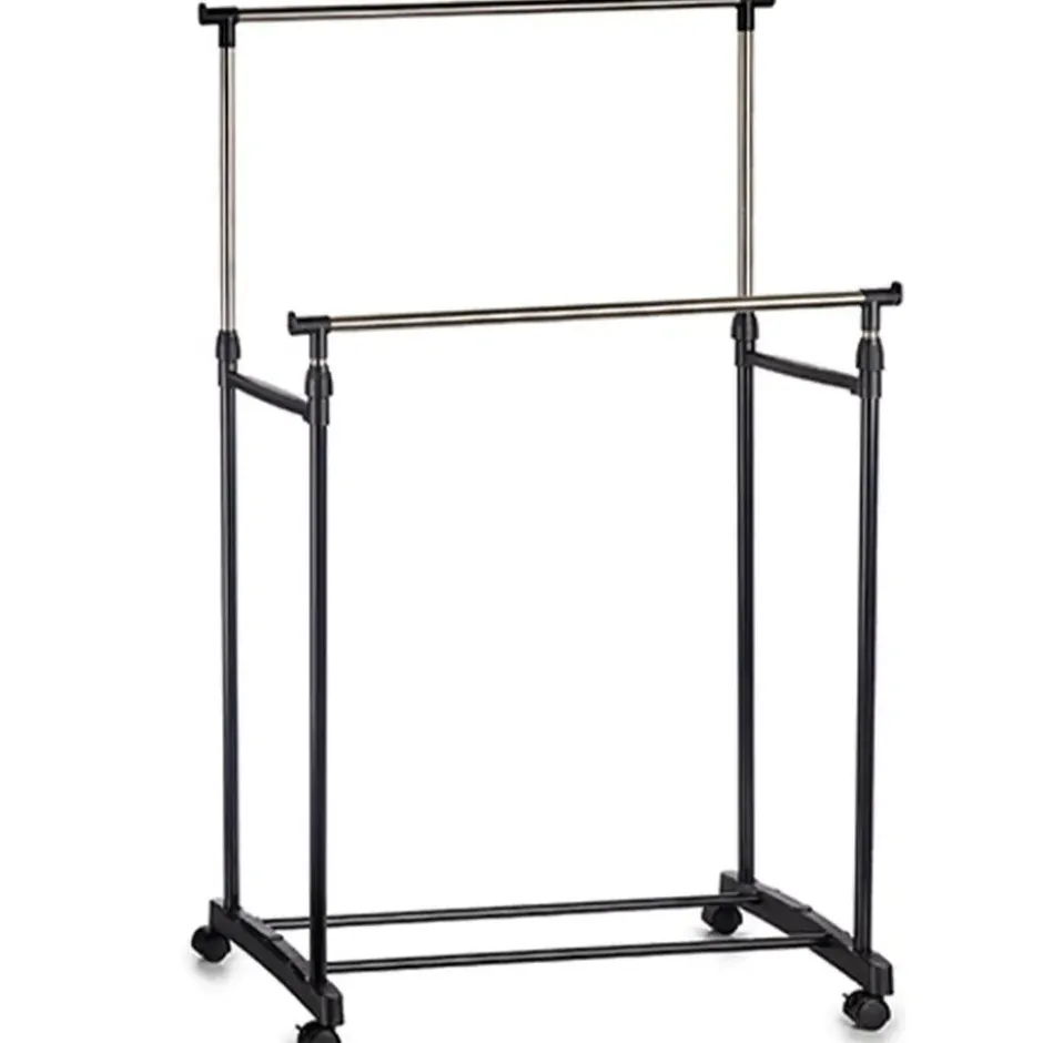 Kipit Kledingrek - mobiel - dubbele stang - 80 cm