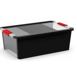 Kis Bi Opbergbox M - 26L - zwart/transparant