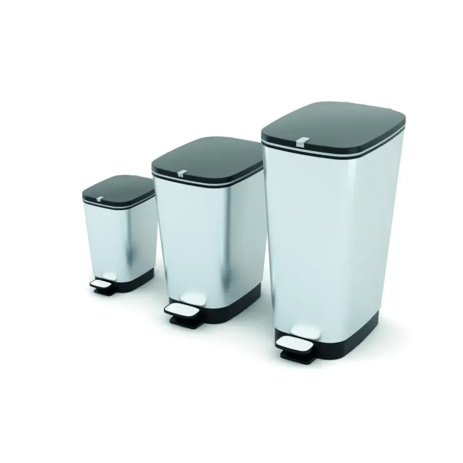 KIS Chic Bin Pedaalemmer - 43L - Metallic