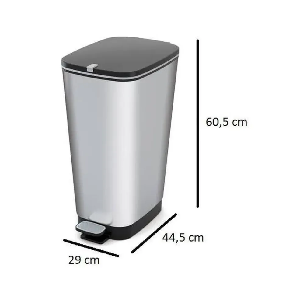 KIS Chic Bin Pedaalemmer - 43L - Metallic