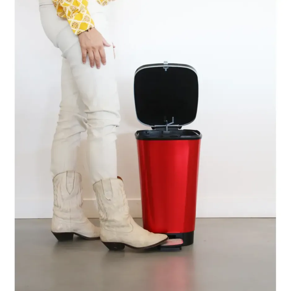 Kis Chic Bin Pedaalemmer - 30L - rood