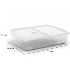 Kis Spinning Opbergbox XL - 56L - transparant