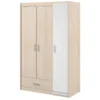 Kledingkast Charly 3-deurs - acaciakleur - 180x112x52 cm