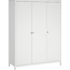 Kledingkast Madeira 3-deurs - wit - 199x150x58 cm