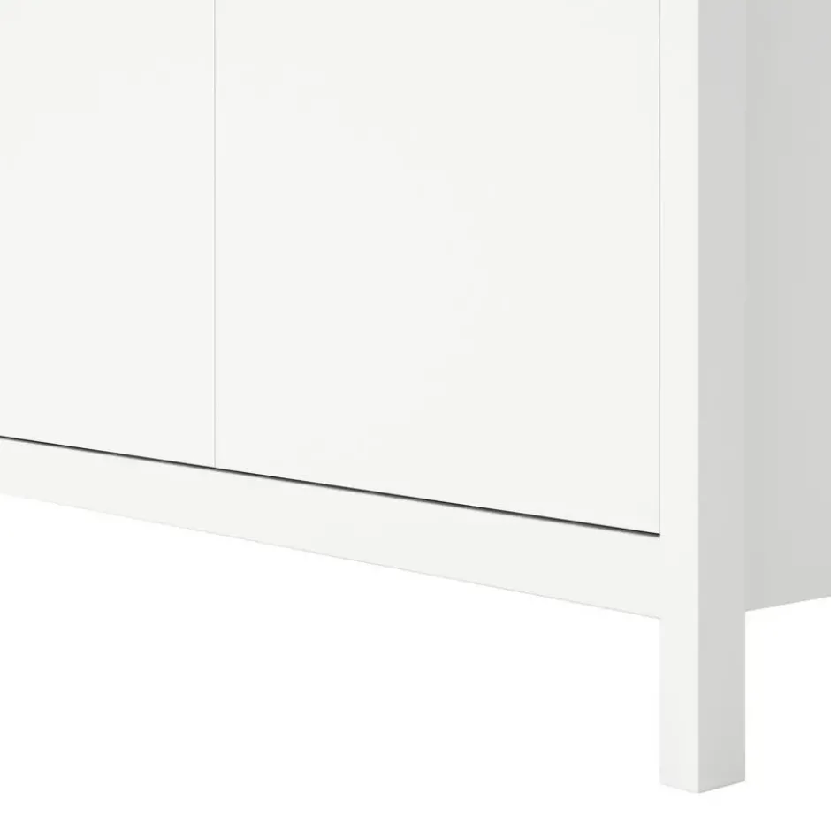 Kledingkast Madeira 3-deurs - wit - 199x150x58 cm