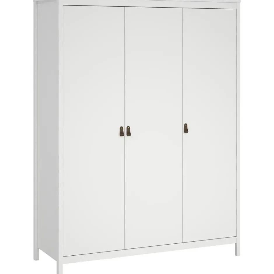Kledingkast Madeira 3-deurs - wit - 199x150x58 cm