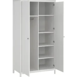 Kledingkast Madeira 2-deurs - wit - 199x102x58 cm