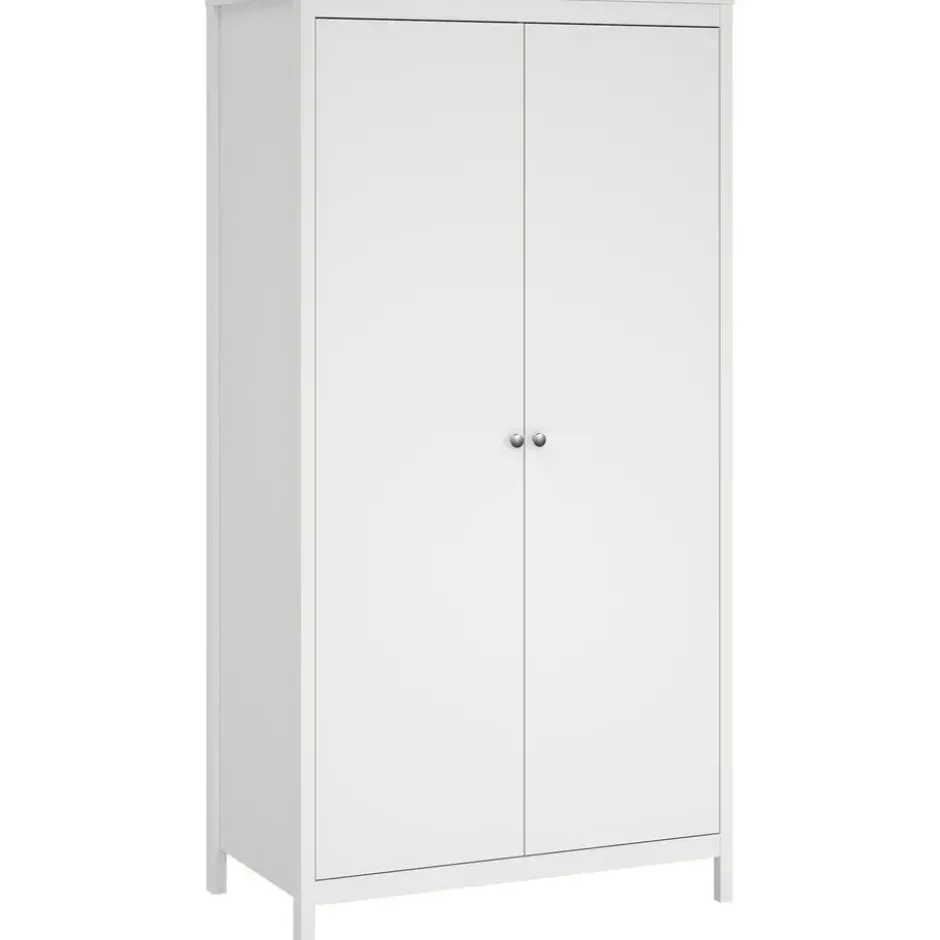 Kledingkast Madeira 2-deurs - wit - 199x102x58 cm