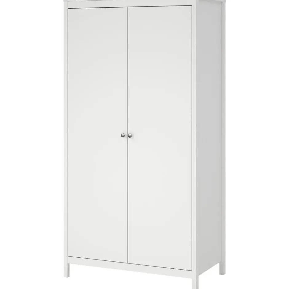 Kledingkast Madeira 2-deurs - wit - 199x102x58 cm