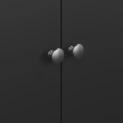 Kledingkast Madeira 2-deurs - zwart - 199x102x58 cm