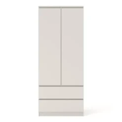 Kledingkast Maja 2-deurs met 2 laden - kashmir - 195x80x52 cm