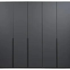 Kledingkast Milaan 5-deurs - grafiet - 236x225x58 cm