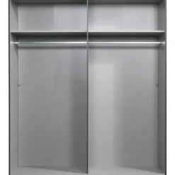 Kledingkast Milaan 4-deurs - grafiet - 236x180x58 cm