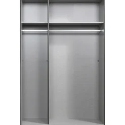Kledingkast Milaan 3-deurs- grafiet - 208x135x58 cm