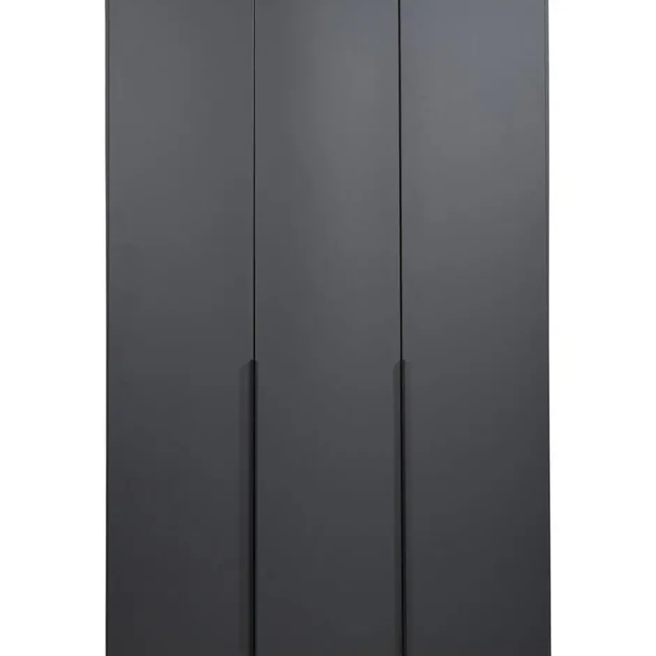 Kledingkast Milaan 3-deurs - grafiet - 236x135x58 cm