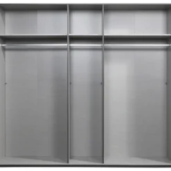 Kledingkast Milaan 5-deurs - grafiet - 208x225x58 cm
